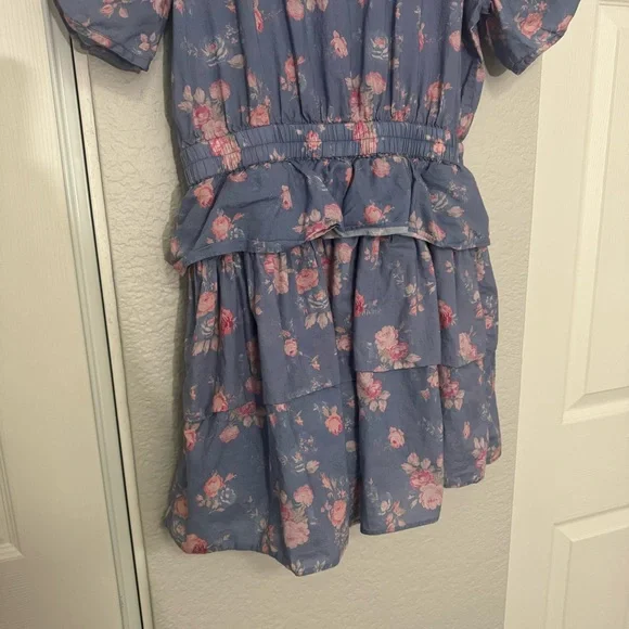 LoveShackFancy • Roth Mini Dress • Blue Floral Print • Medium - Picture 13 of 13